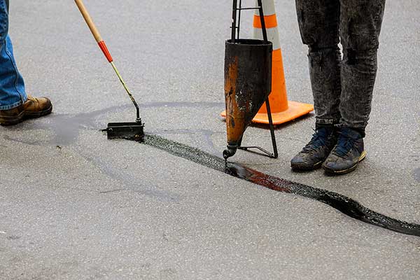 Asphalt Driveway Maintenance - Crack Repair